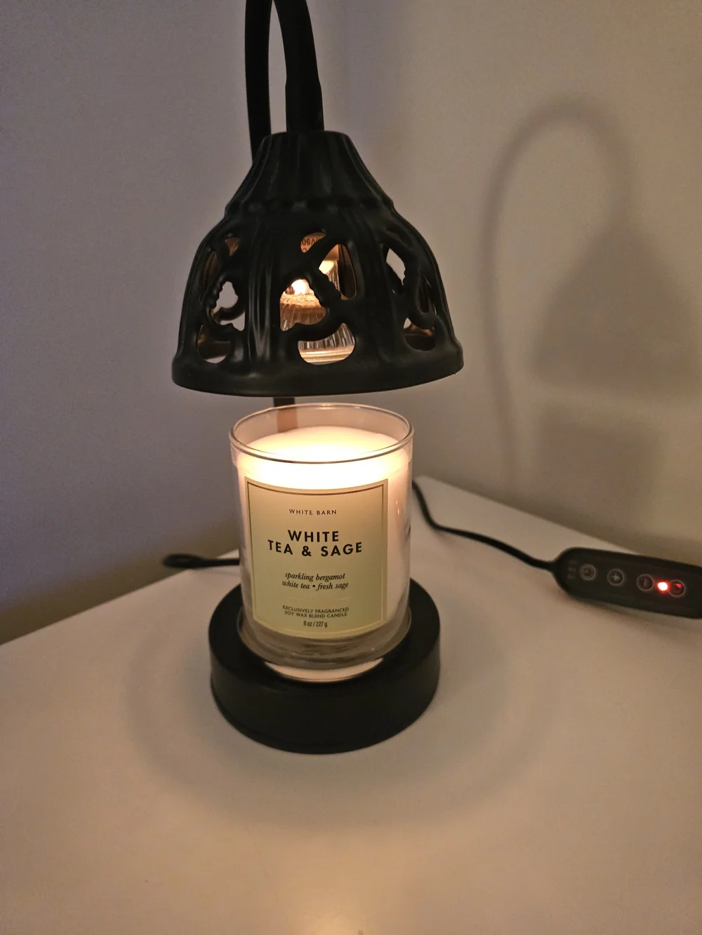 Black Jar Candle Warmer - Black